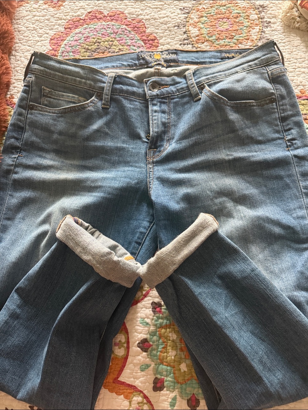 Lucky Brand Medium  Harley Capri rolled up Women’s Jeans